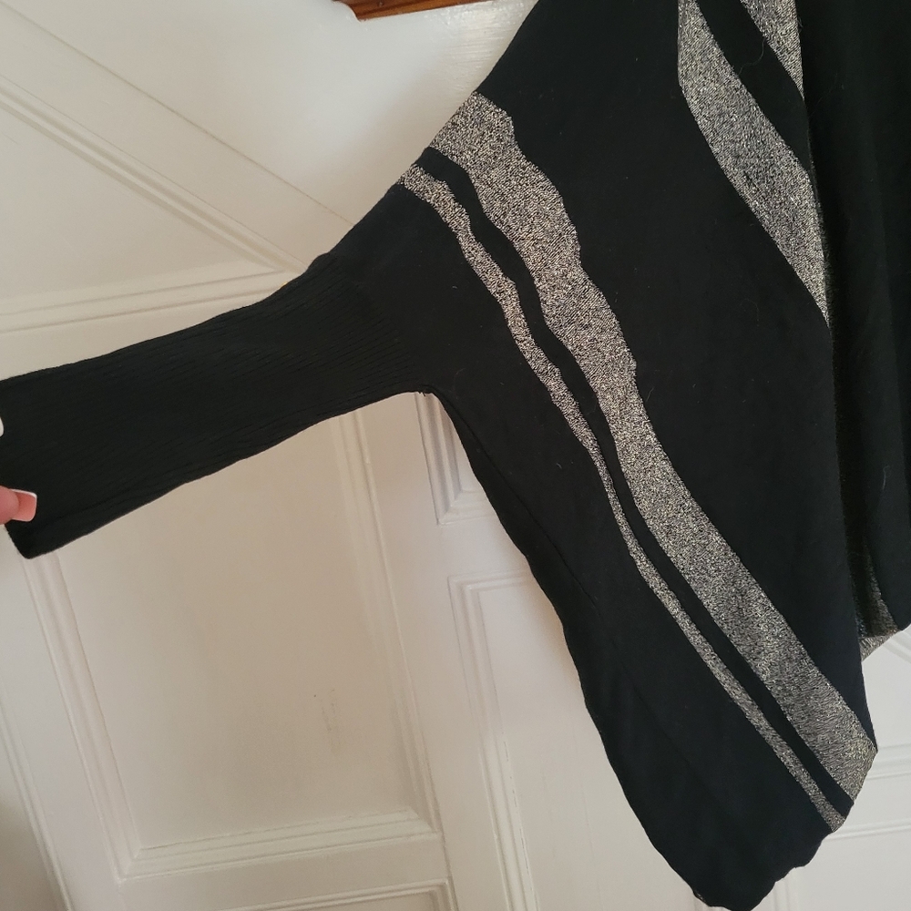 ALFANI Turtleneck Poncho Sweater Size Medium - Picture 6 of 9